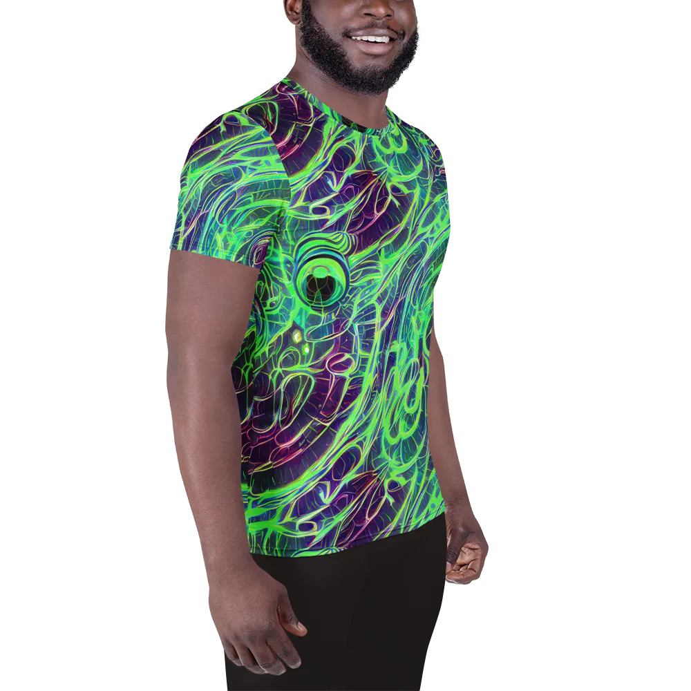 Synthwave Canopy on Men's Athletic T-Shirt — Right