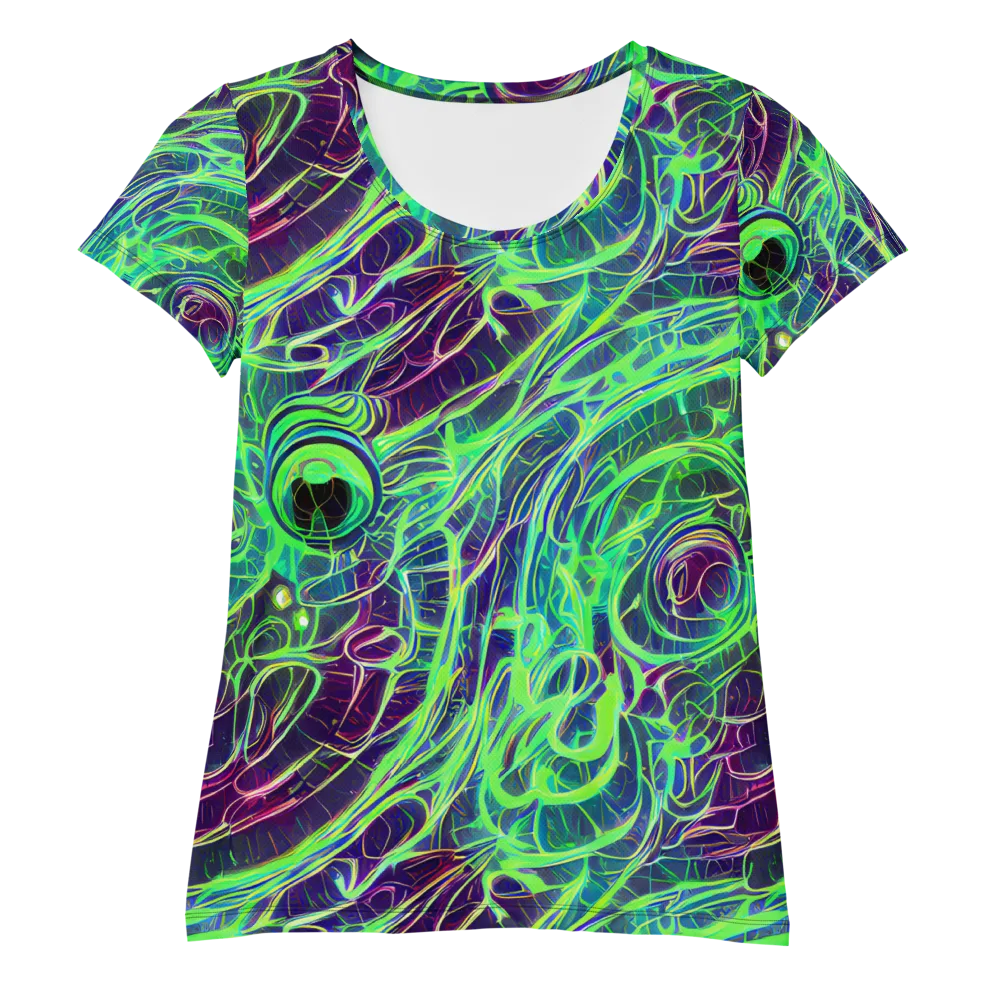 Synthwave Canopy on Women's Athletic T-Shirt — Front