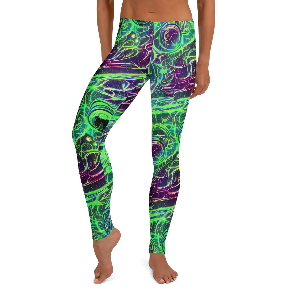 Synthwave Canopy on Leggings — Front