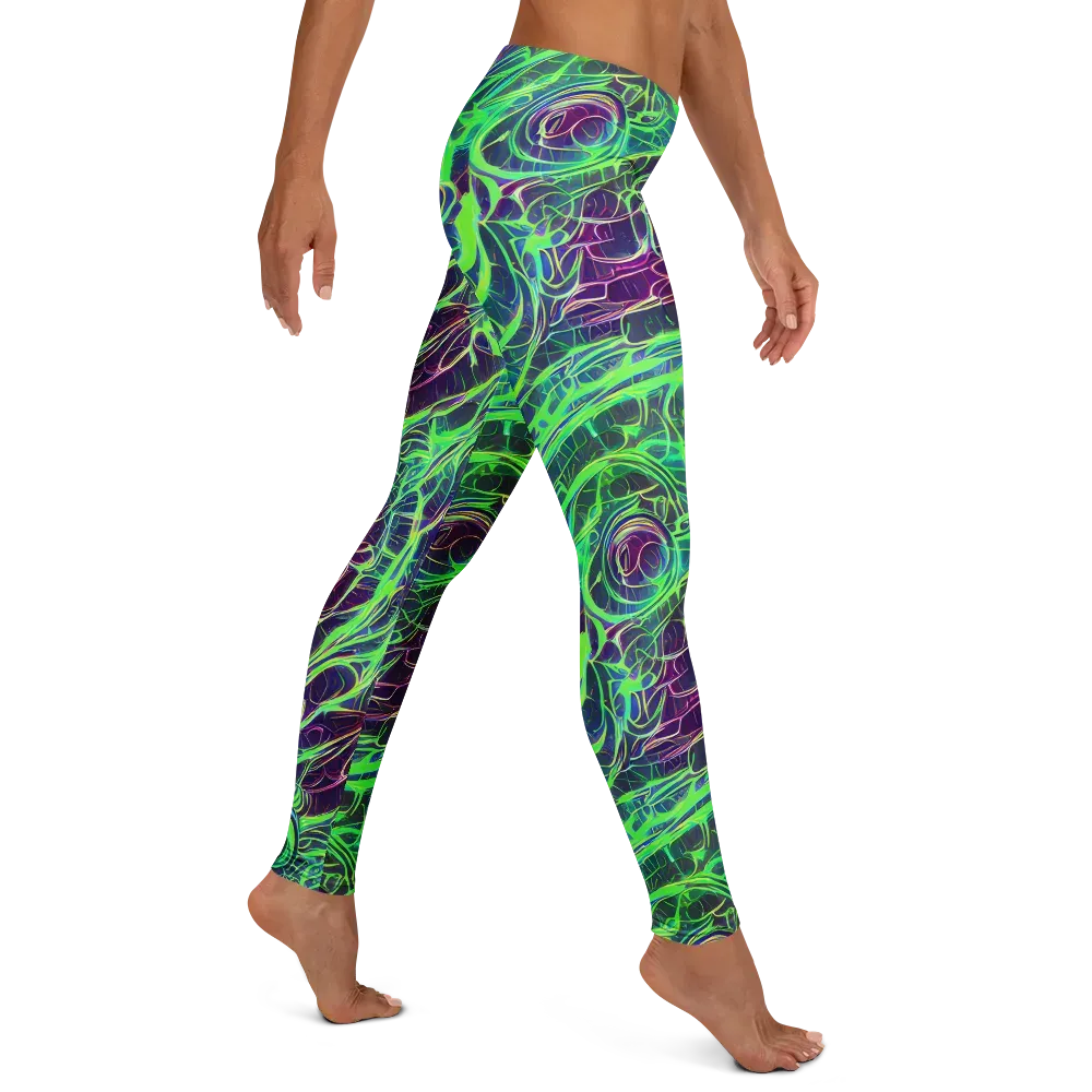 Synthwave Canopy on Leggings — Right