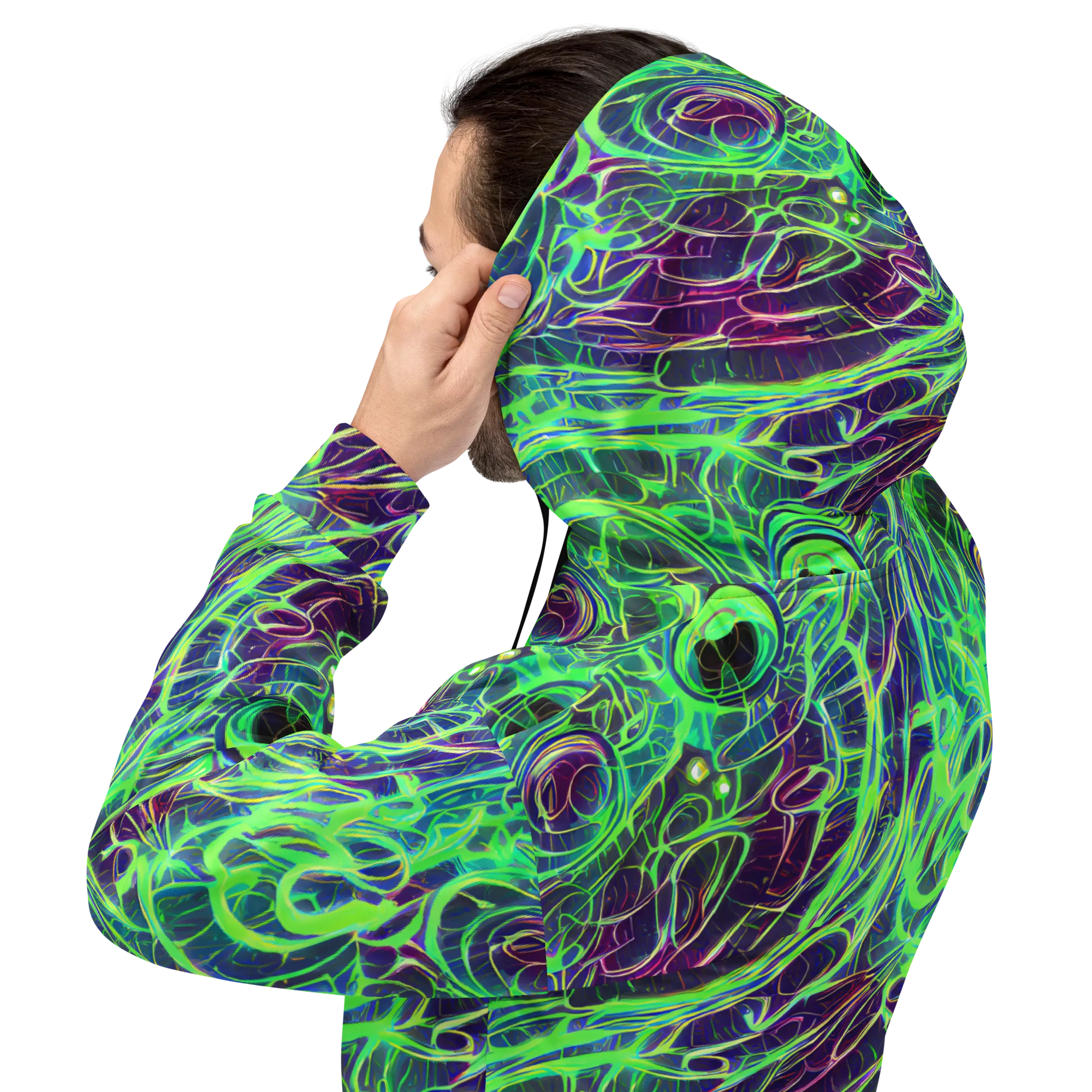 Synthwave Canopy on Hoodie — Back