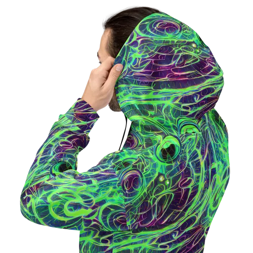 Synthwave Canopy on a Hoodie