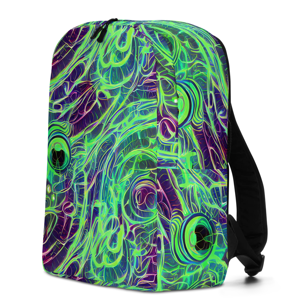 Synthwave Canopy on Minimalist Backpack — Left