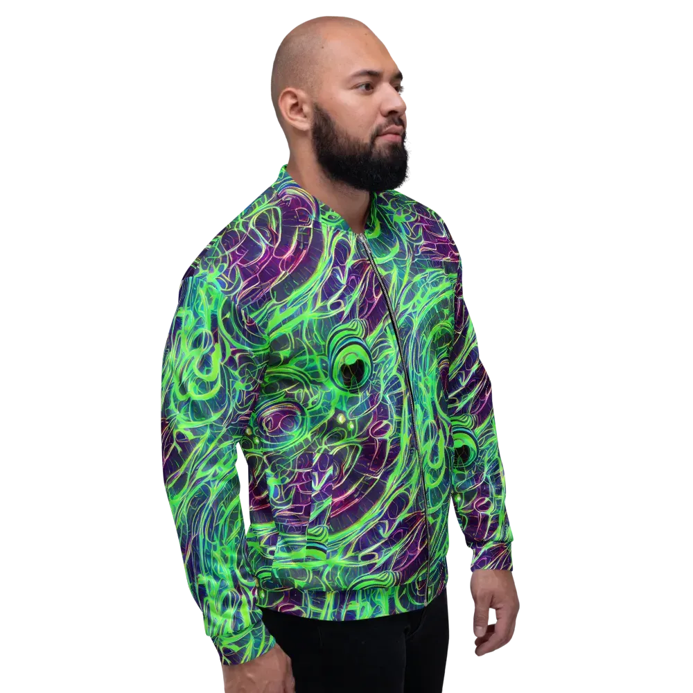 Synthwave Canopy on Bomber Jacket — Right