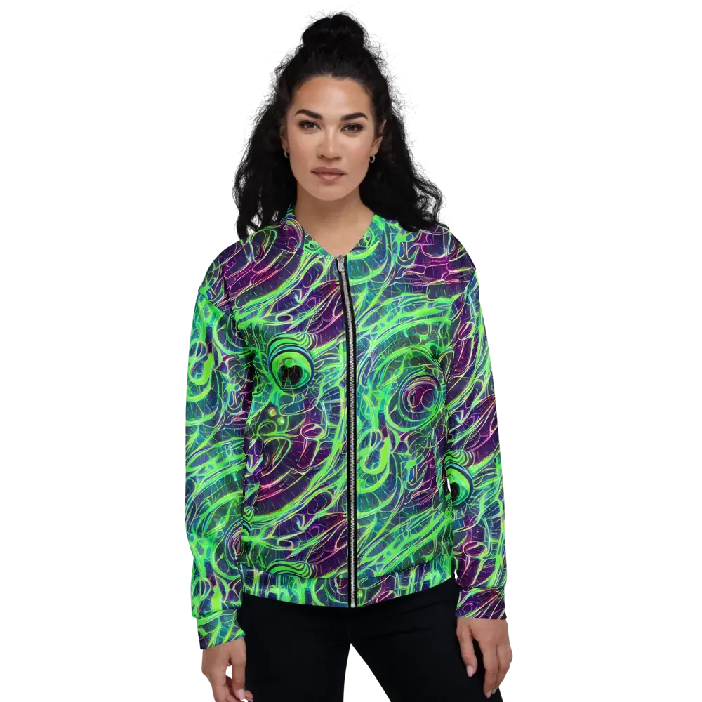 Synthwave Canopy on Bomber Jacket — Front