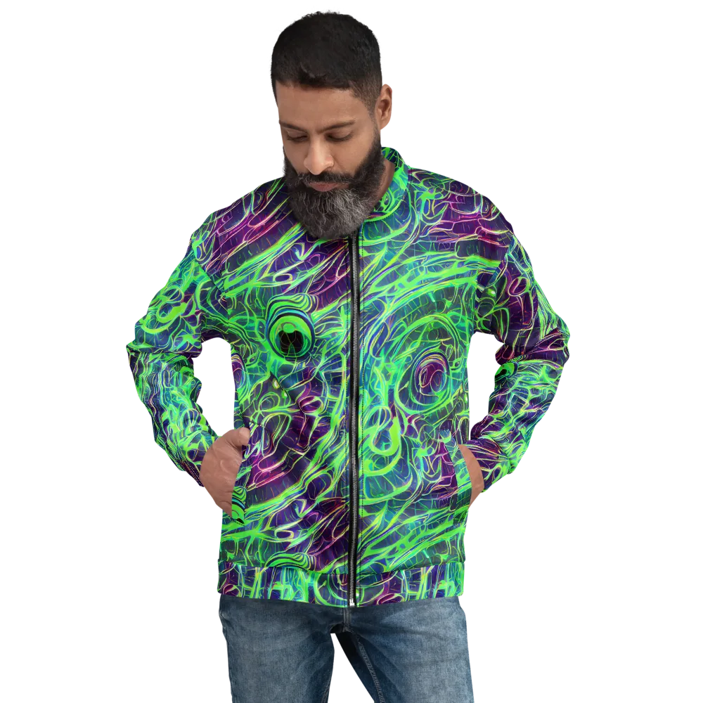 Synthwave Canopy on Bomber Jacket — Front