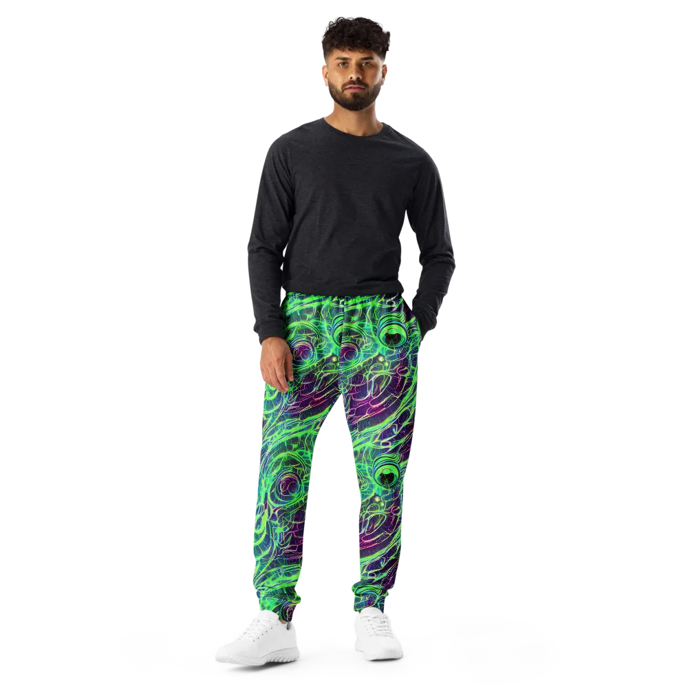 Synthwave Canopy on Men's Joggers — Front