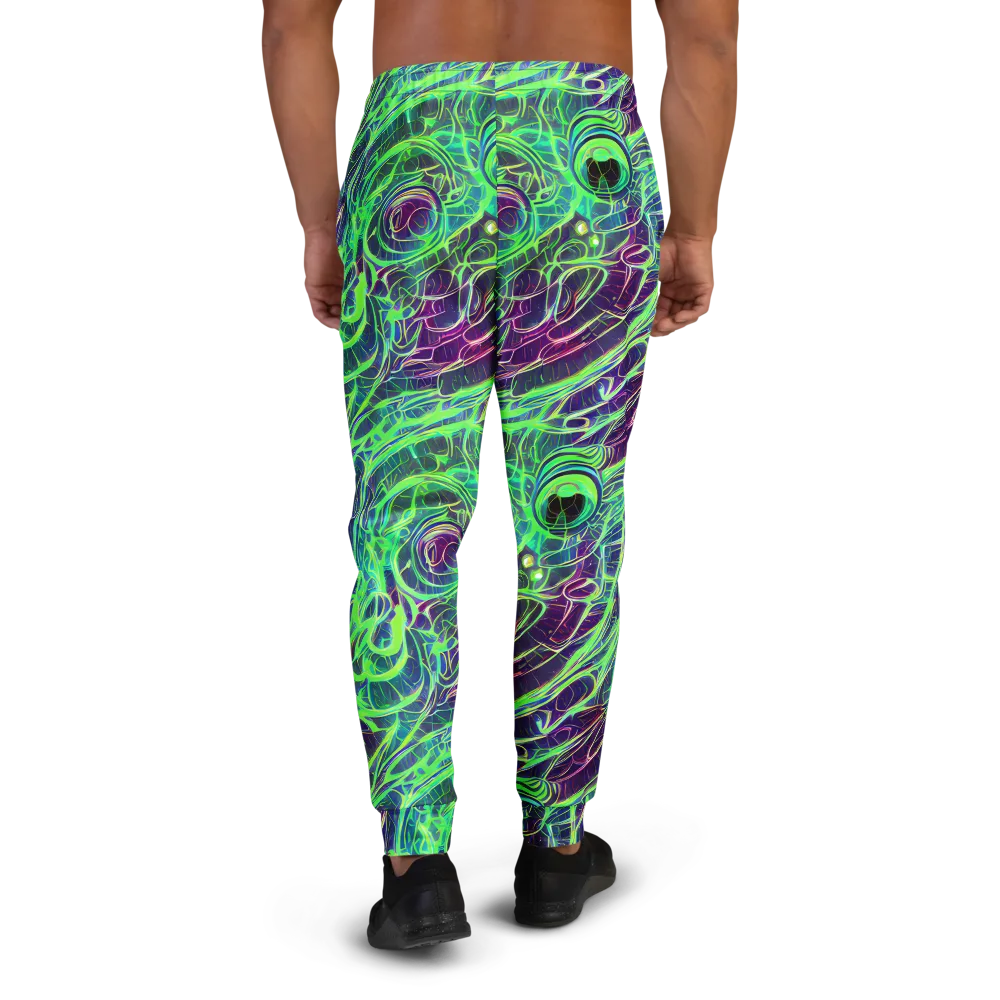 Synthwave Canopy on Men's Joggers — Back