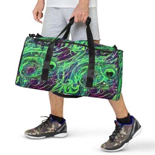 Synthwave Canopy on a Duffle Bag