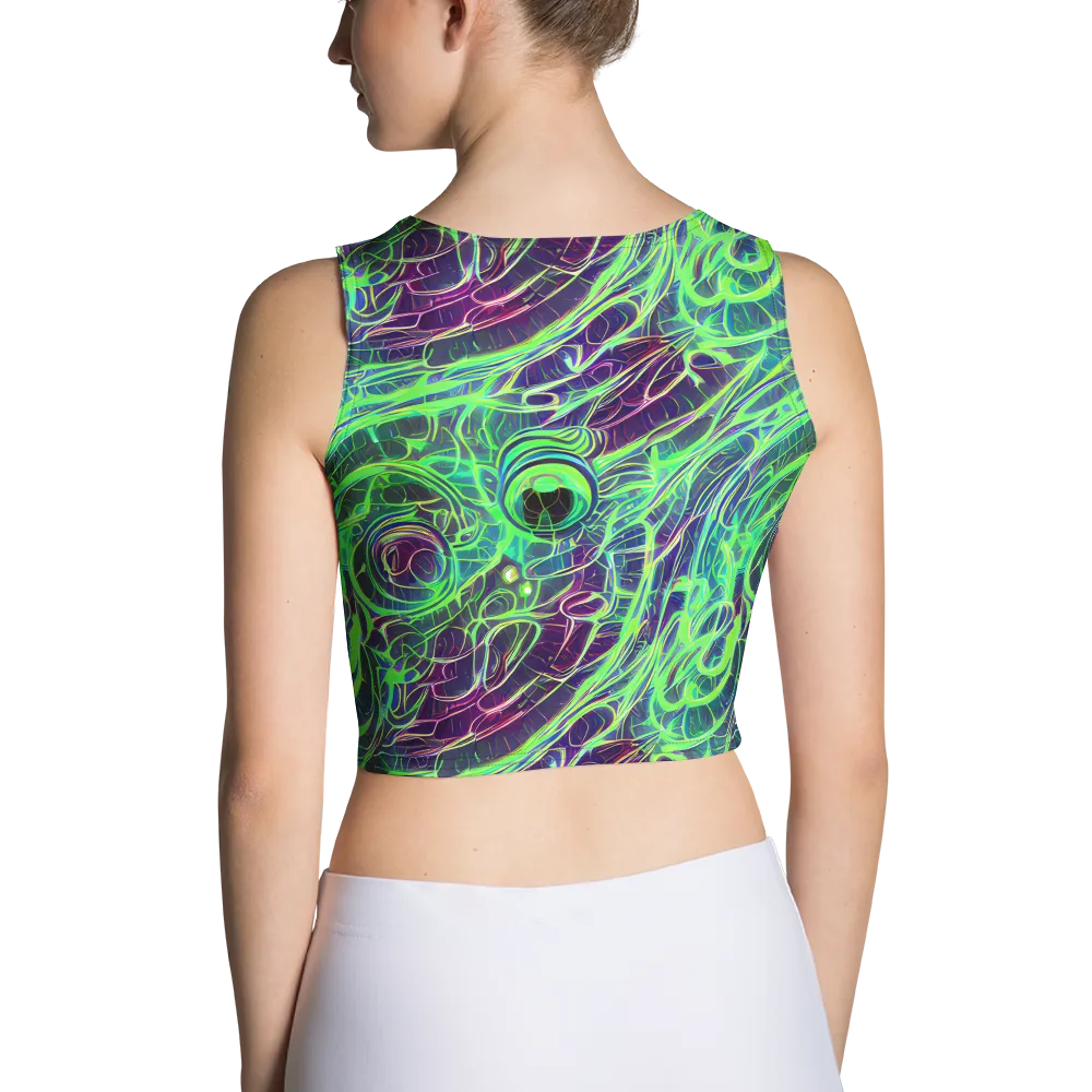 Synthwave Canopy on Crop Top — Back