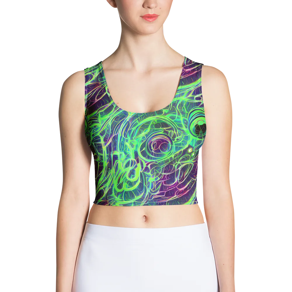 Synthwave Canopy on Crop Top — Front
