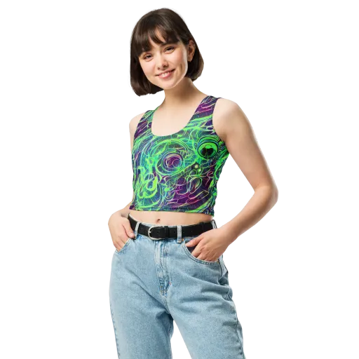 Synthwave Canopy on a Crop Top