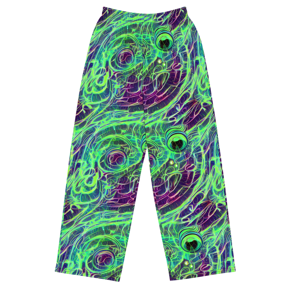 Synthwave Canopy on Wide-Leg Pants — Front