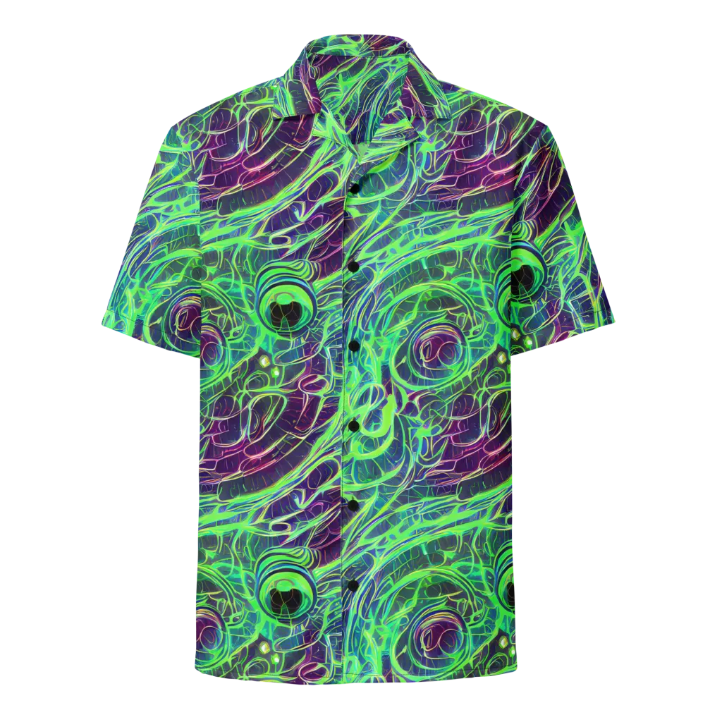 Synthwave Canopy on Button Shirt — Front