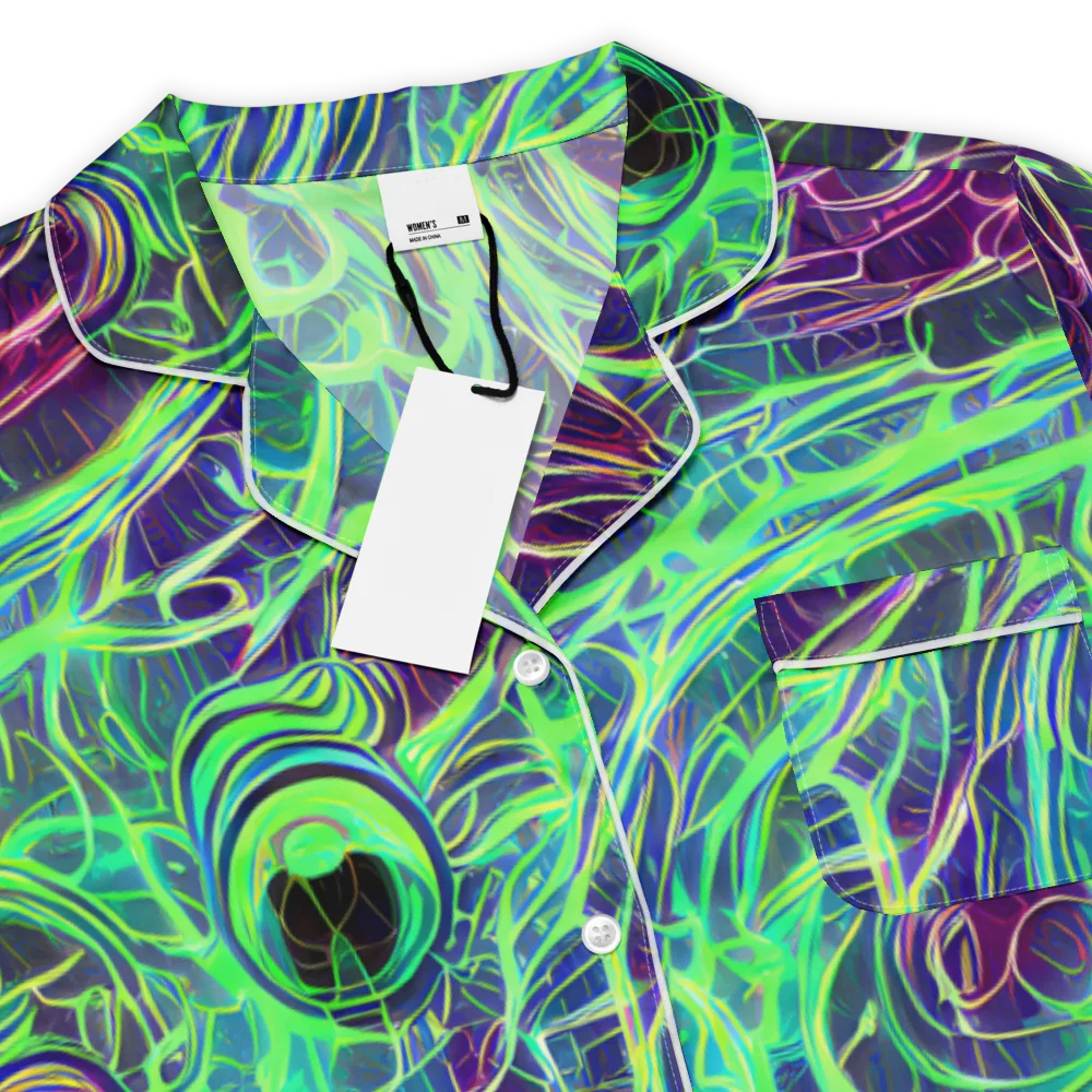 Synthwave Canopy on Women's Short Sleeve Pajama Top — Product details