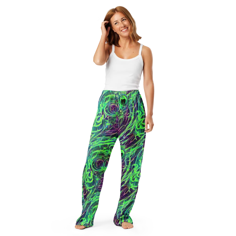 Synthwave Canopy on Women's Pajama Pants — Front