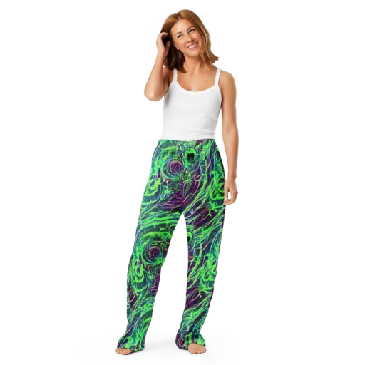 Synthwave Canopy on a Women's Pajama Pants
