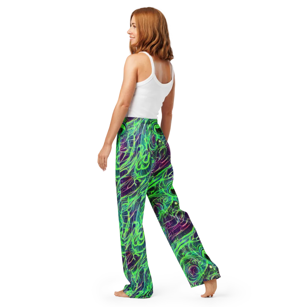 Synthwave Canopy on Women's Pajama Pants — Back