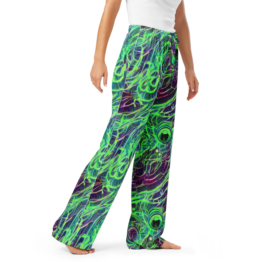 Synthwave Canopy on Women's Pajama Pants — Right Front