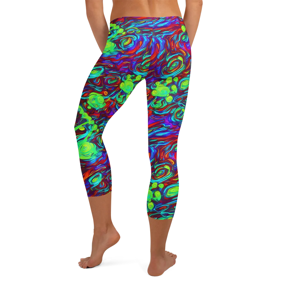 Limewave on Capri Leggings — Back