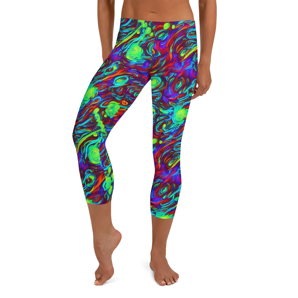 Limewave on Capri Leggings — Front