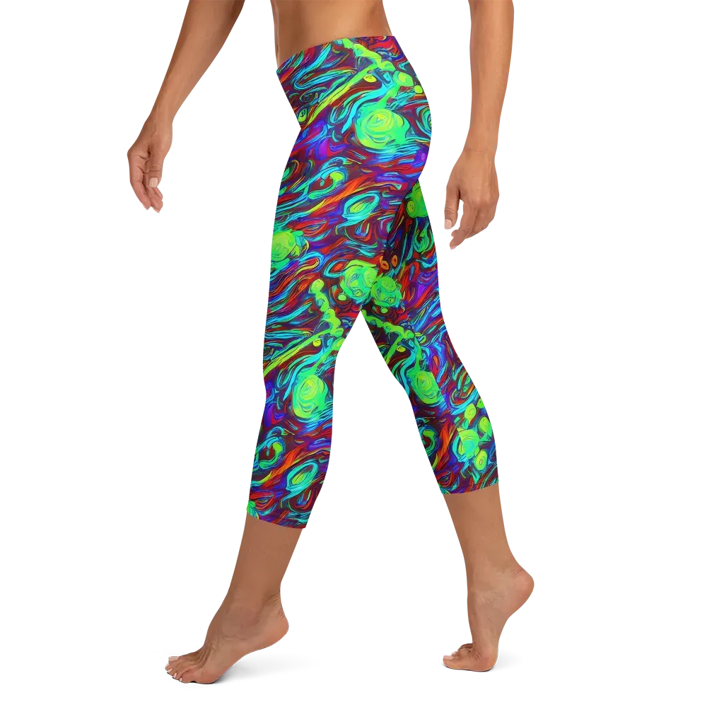 Limewave on Capri Leggings — Left