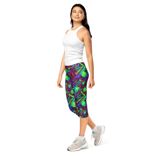 Limewave on a Capri Leggings