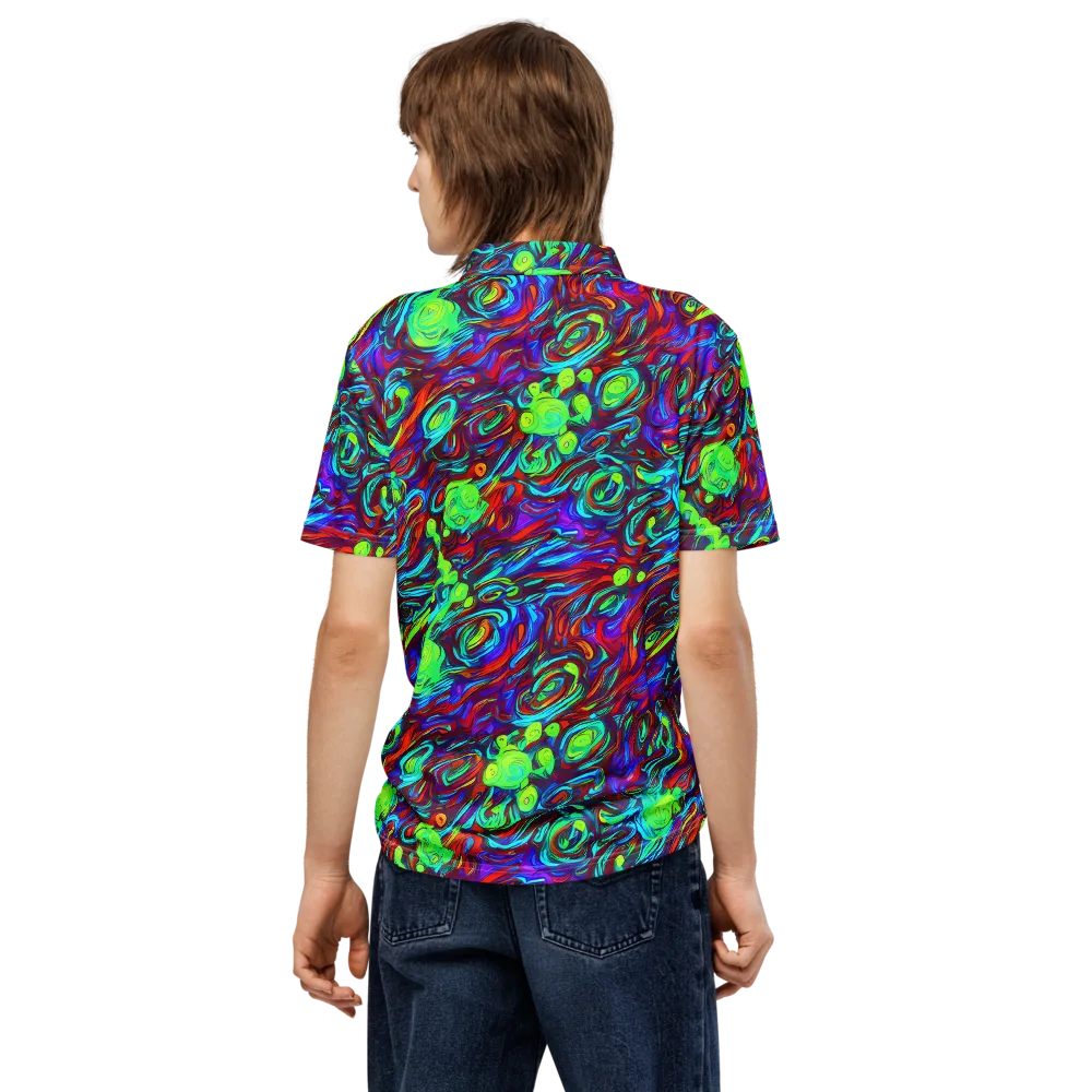 Limewave on Men's Slim Fit Polo Shirt — Back