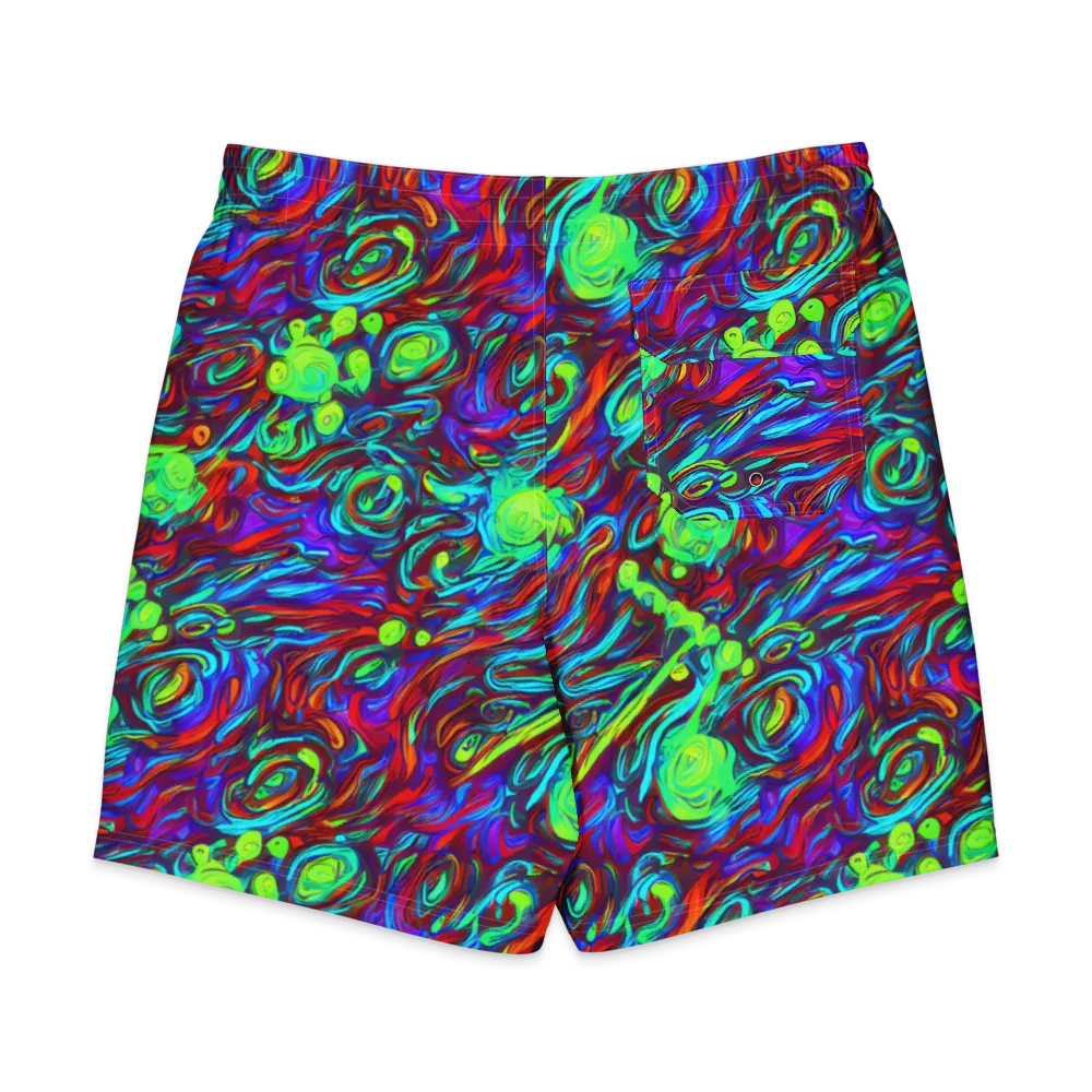 Limewave on Men's Board Shorts — Back