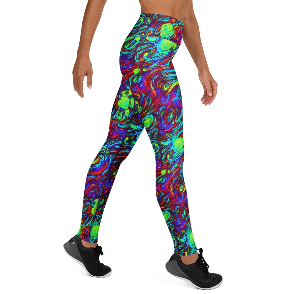Limewave on Yoga Leggings — Right