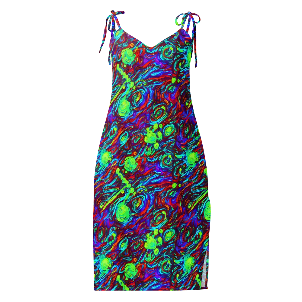 Limewave on Slip Dress — Front