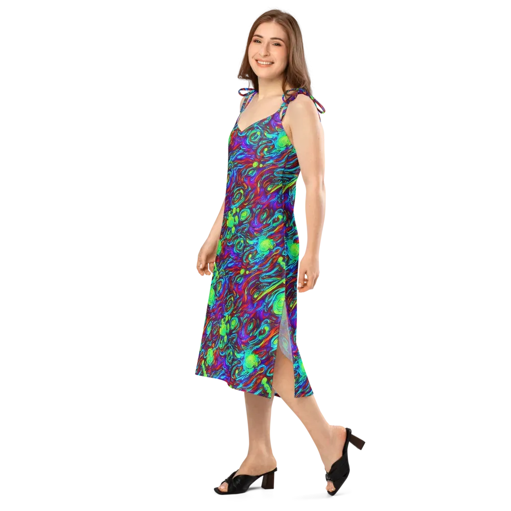 Limewave on Slip Dress — Left Front