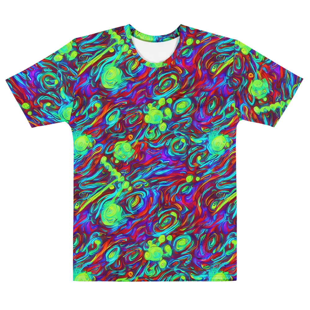 Limewave on Men's Cotton Crew Neck T-Shirt — Front