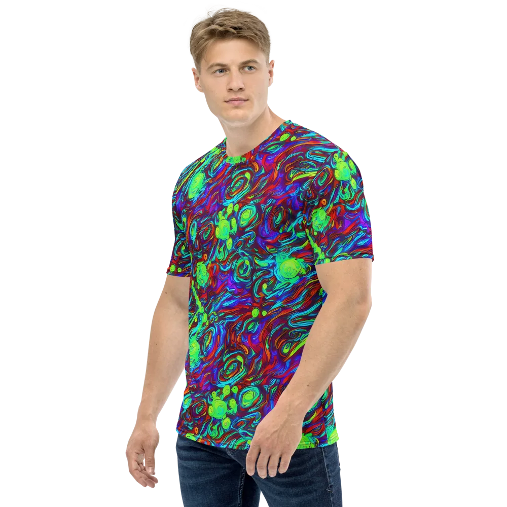 Limewave on Men's Crew Neck T-Shirt — Left