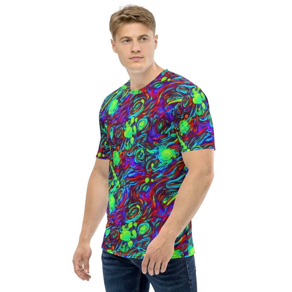 Limewave on Men's Crew Neck T-Shirt — Left