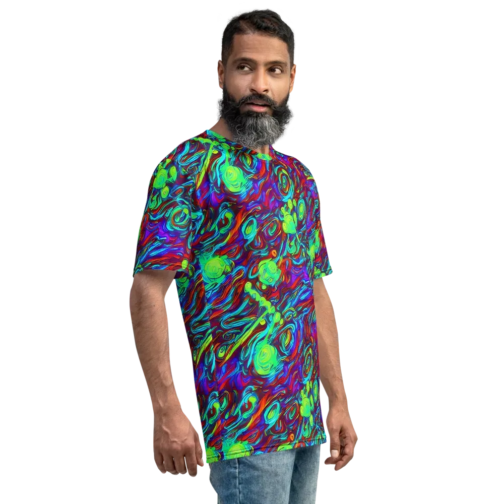 Limewave on Men's Crew Neck T-Shirt — Right