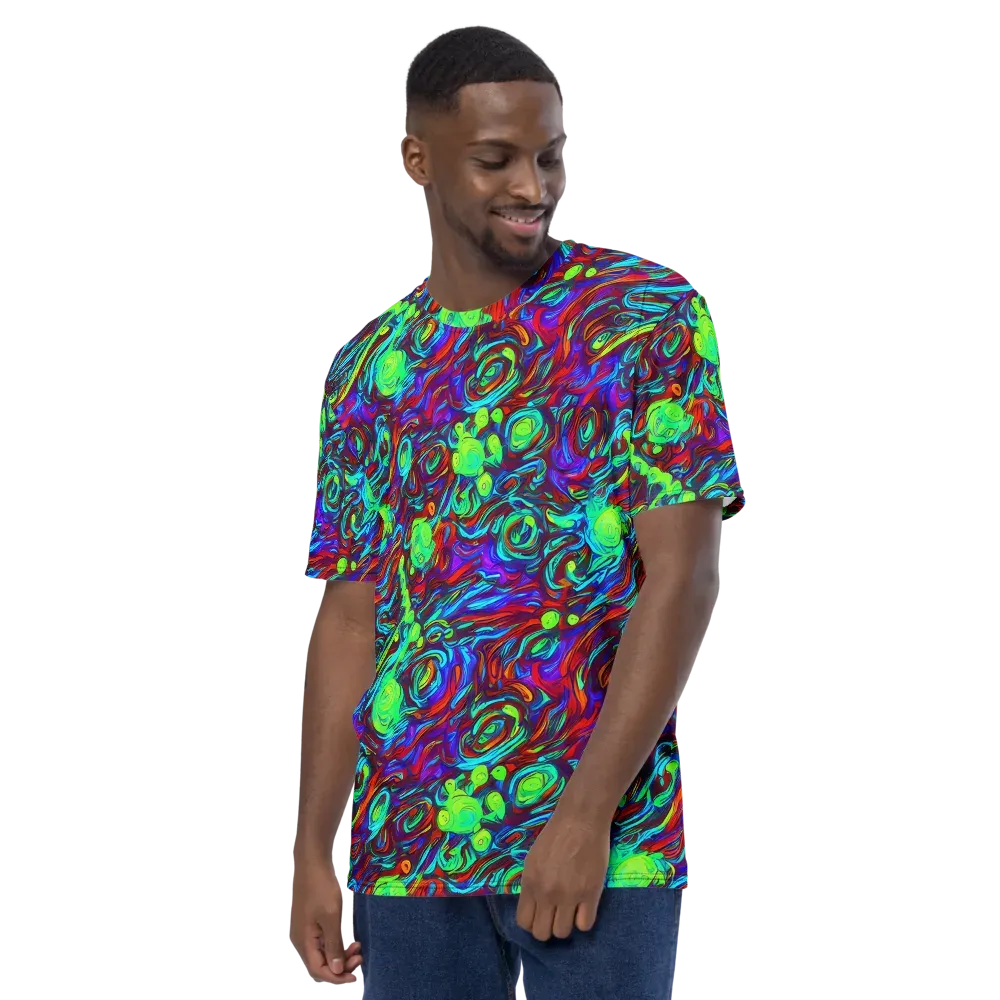 Limewave on Men's Crew Neck T-Shirt — Left