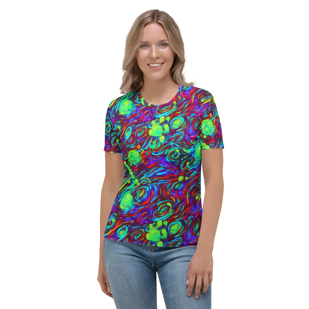 Limewave on Women's Crew Neck T-Shirt — Front