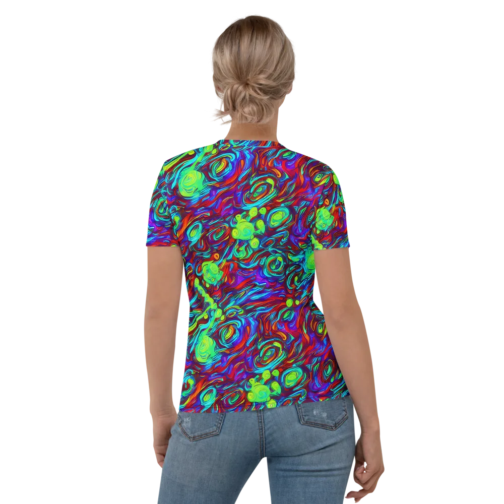 Limewave on Women's Crew Neck T-Shirt — Back