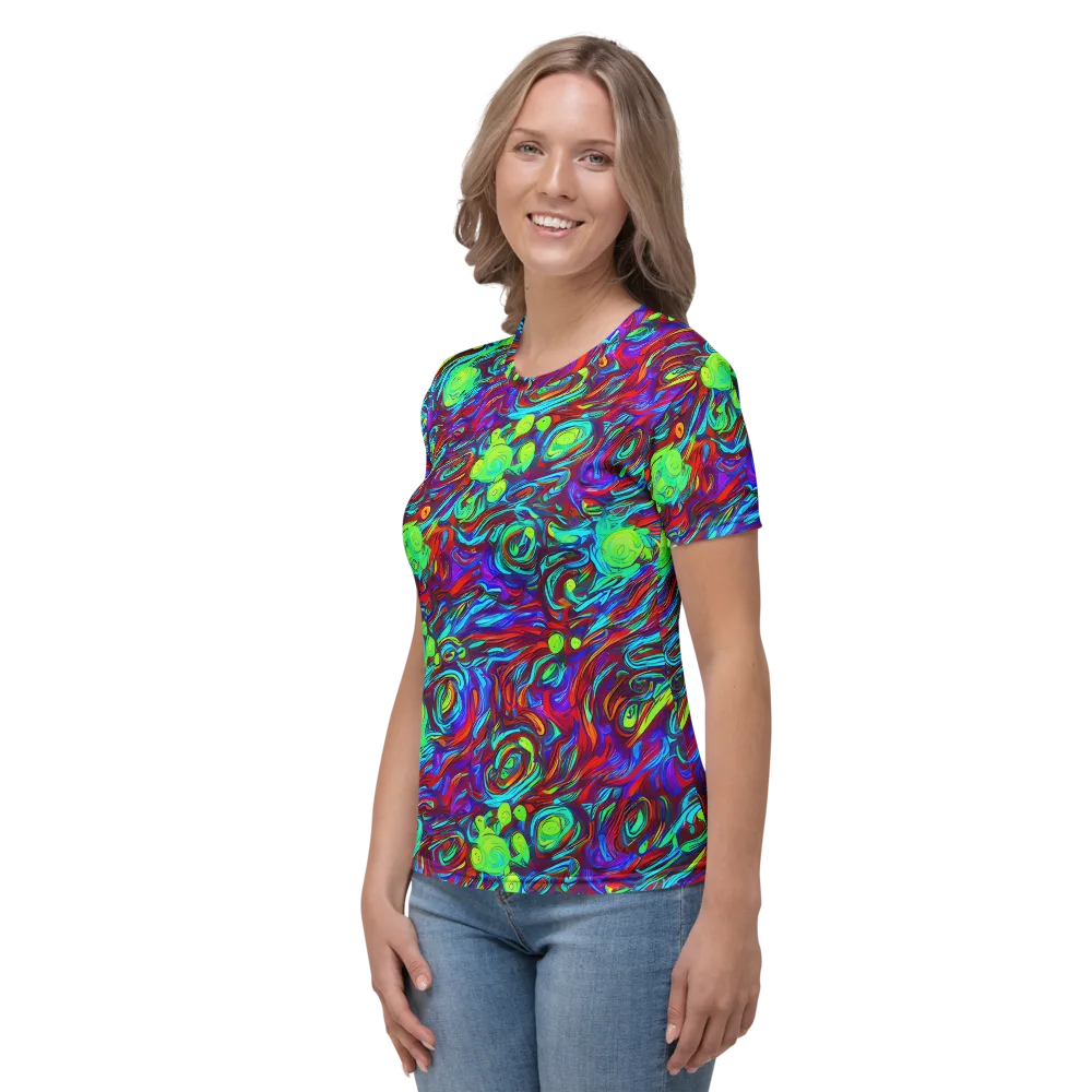 Limewave on Women's Crew Neck T-Shirt — Left