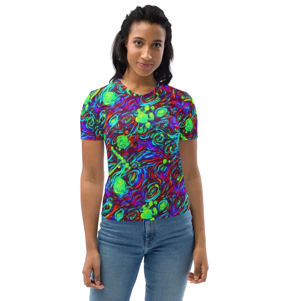 Limewave on Women's Crew Neck T-Shirt — Front