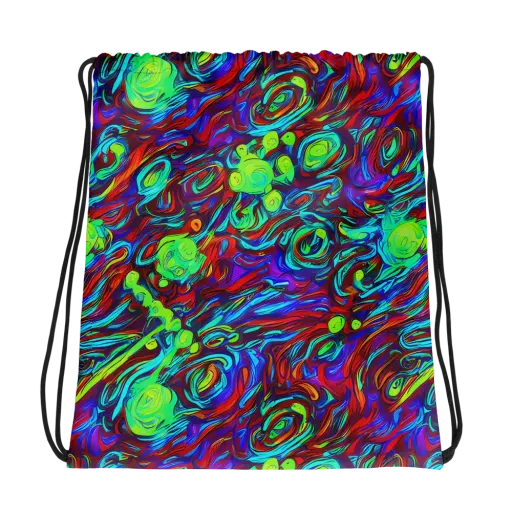 Limewave on a Drawstring Bag