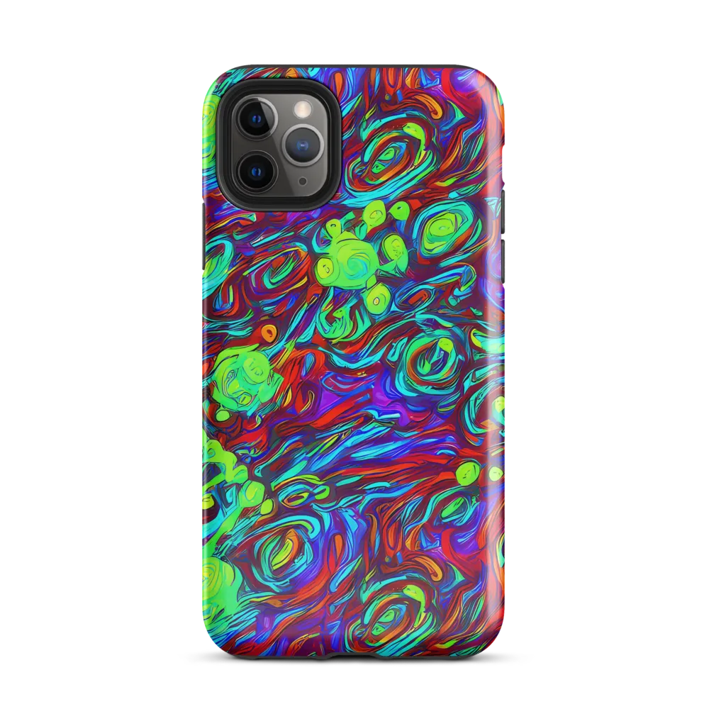 Limewave on Tough Case for iPhone® — Front