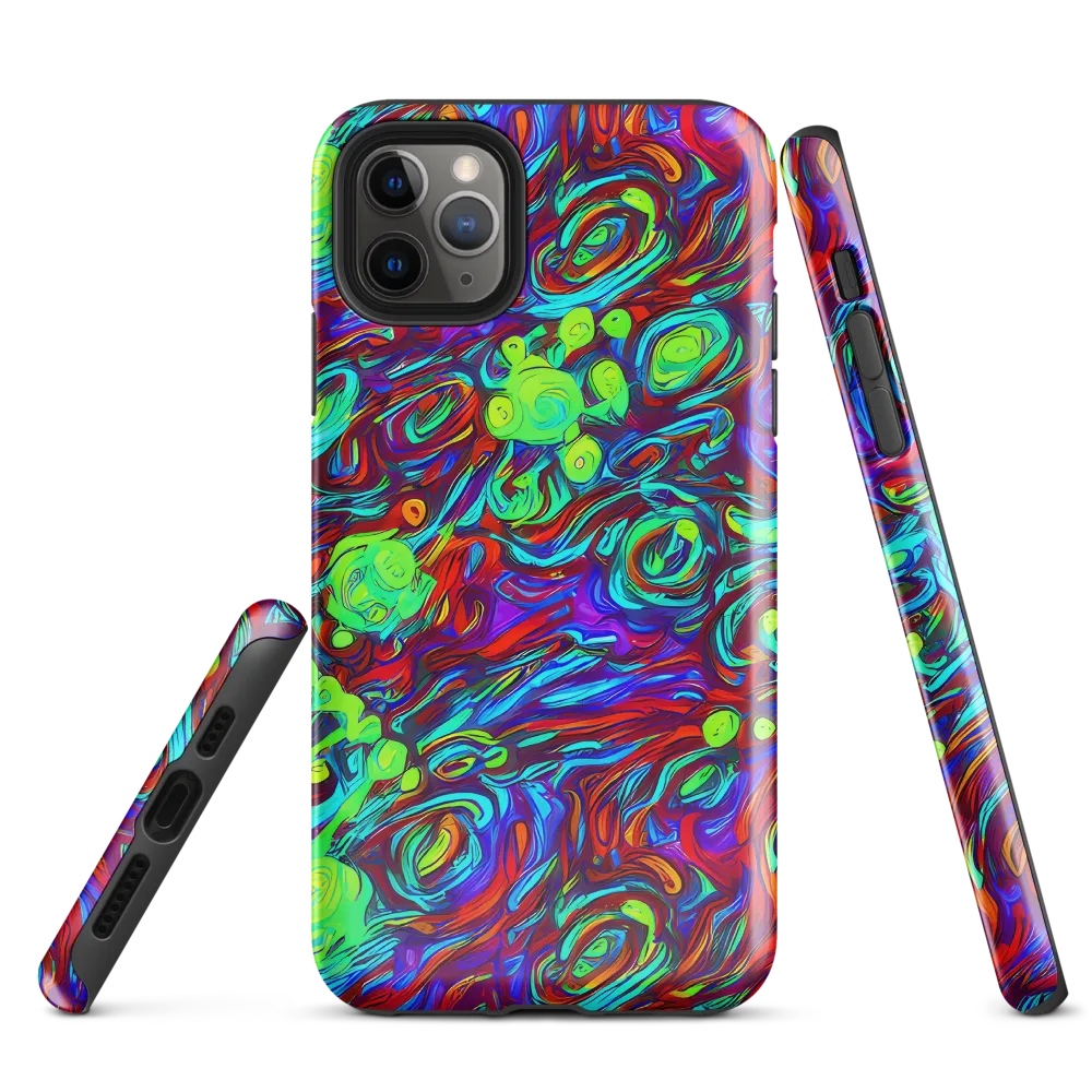 Limewave on Tough Case for iPhone® — Front