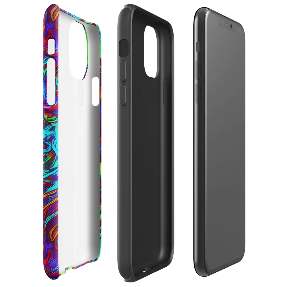 Limewave on Tough Case for iPhone® — Right