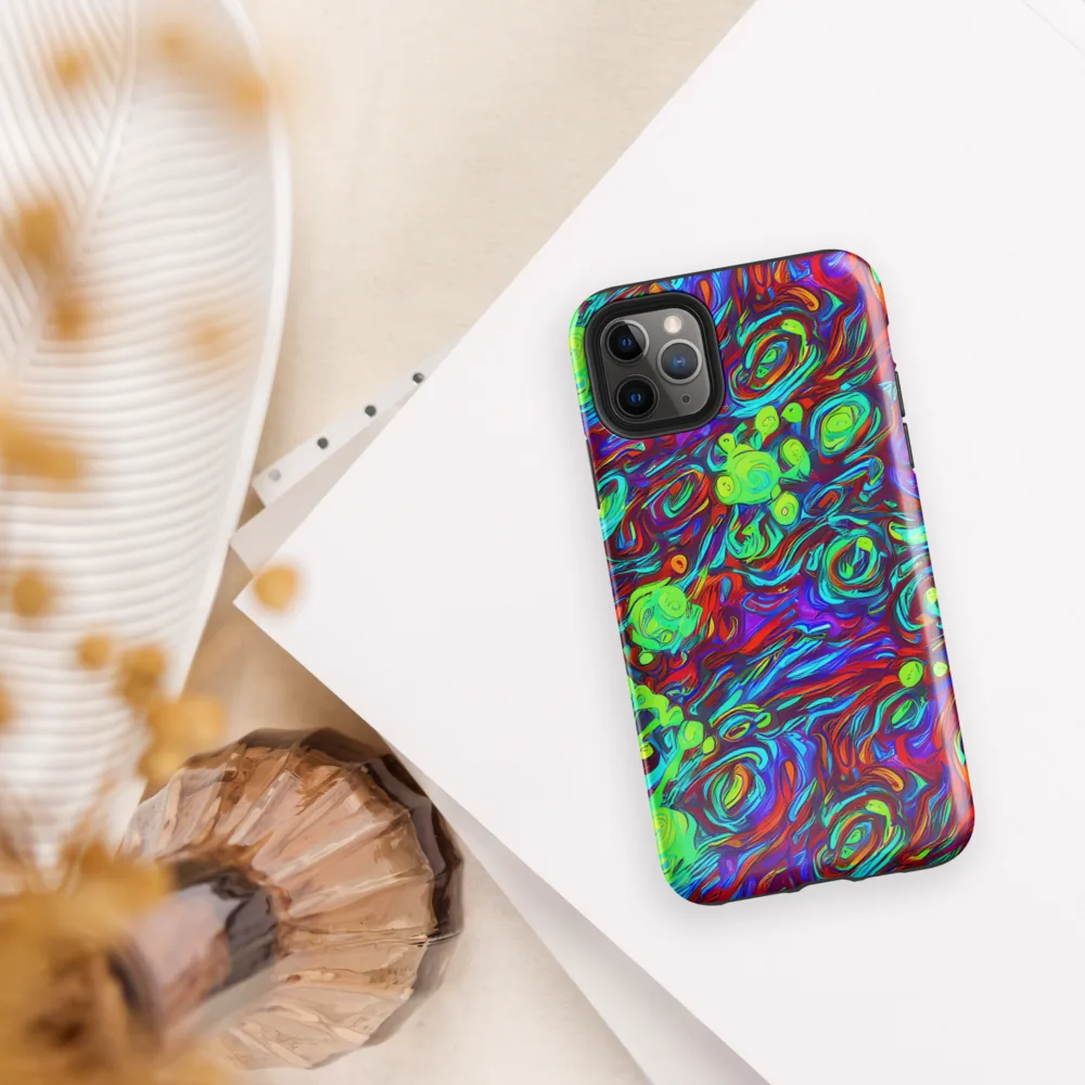 Limewave on Tough Case for iPhone® — Front