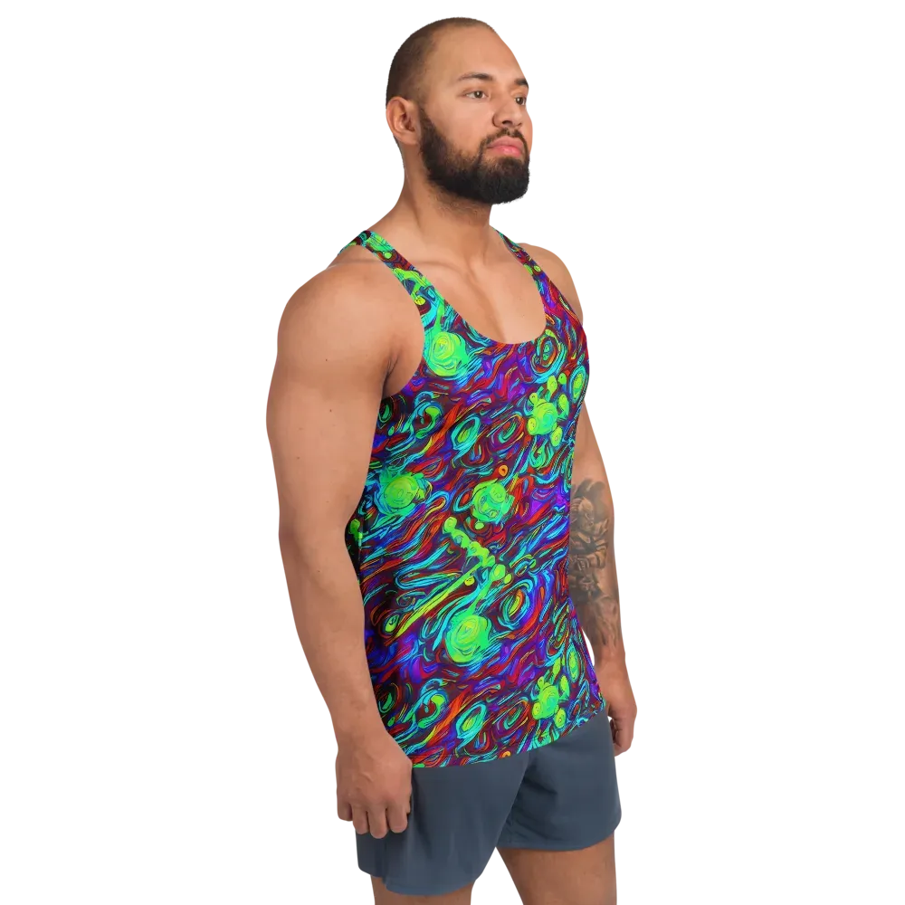 Limewave on Men's Tank Top — Right Front