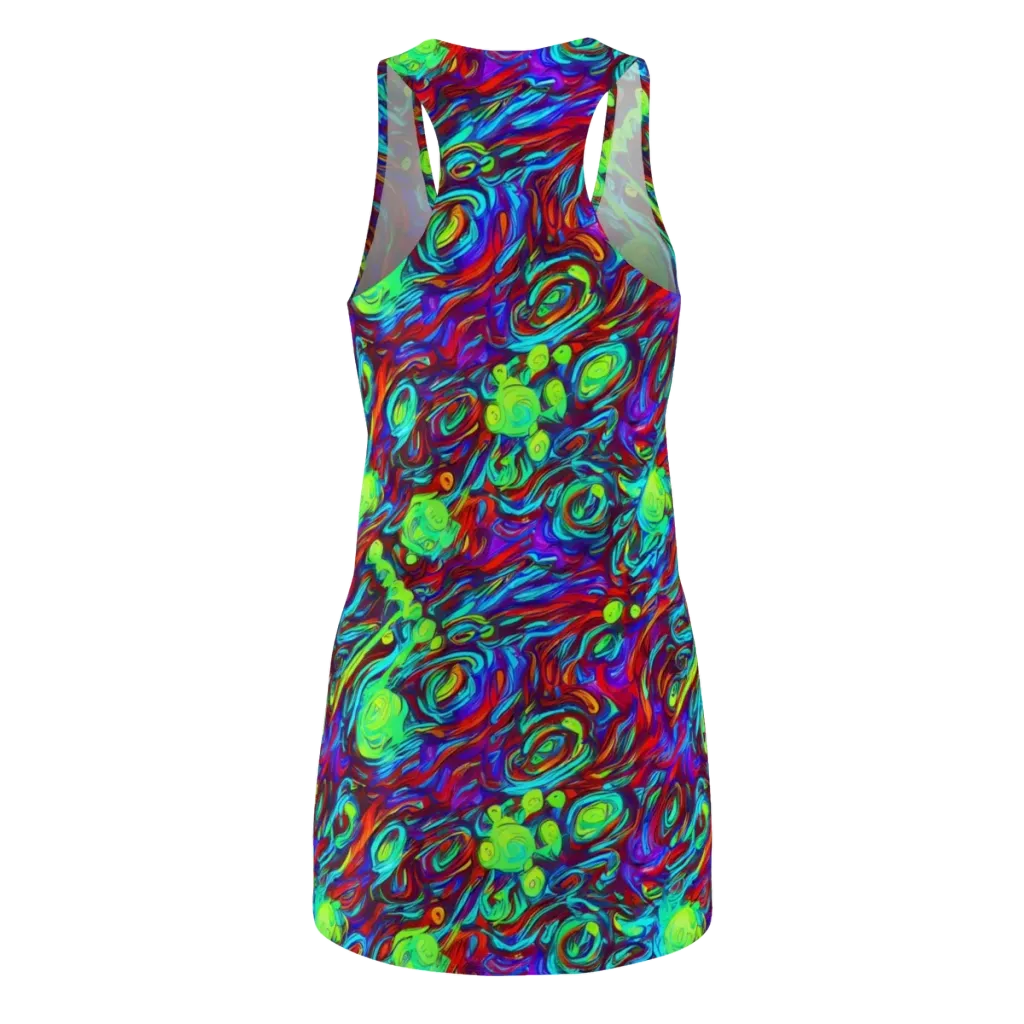 Limewave on Racerback Dress — Back