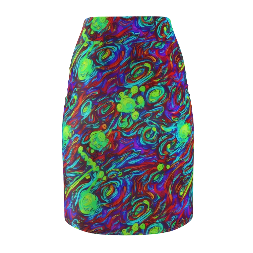Limewave on Pencil Skirt — Back