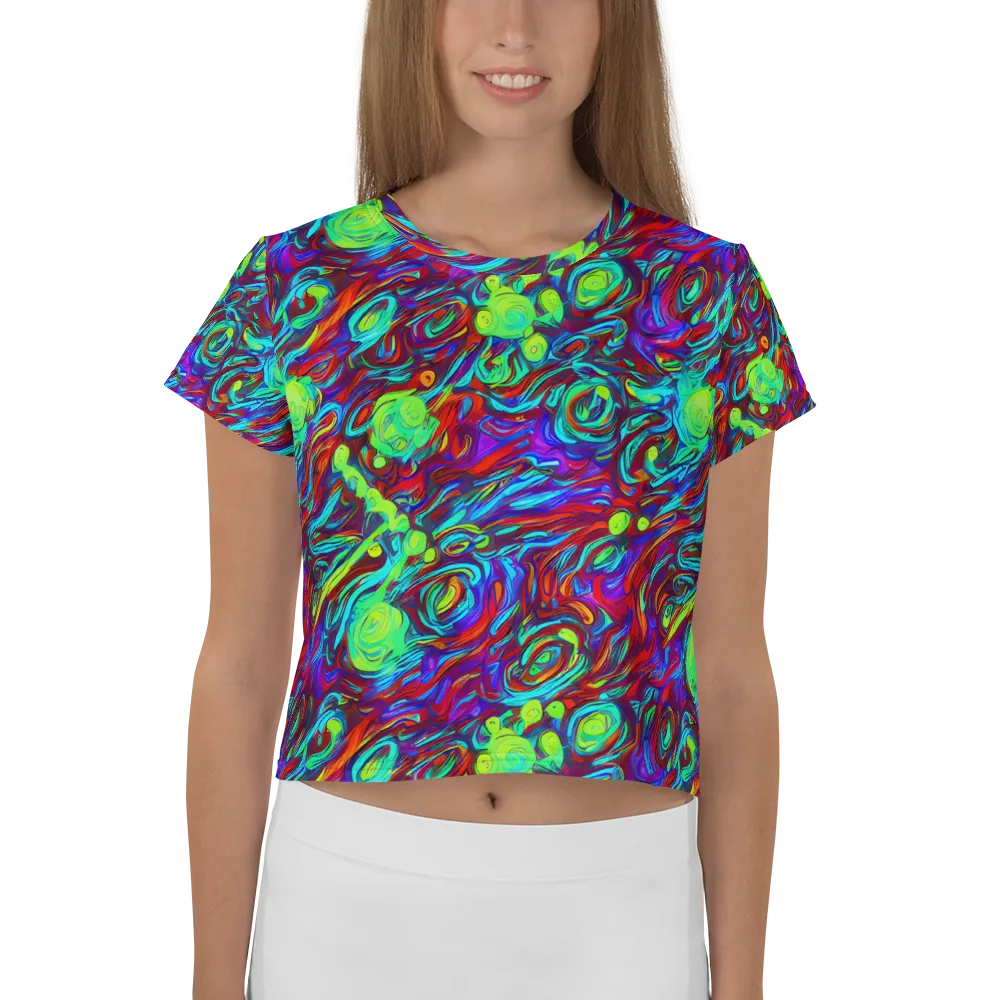 Limewave on Crop Tee — Front
